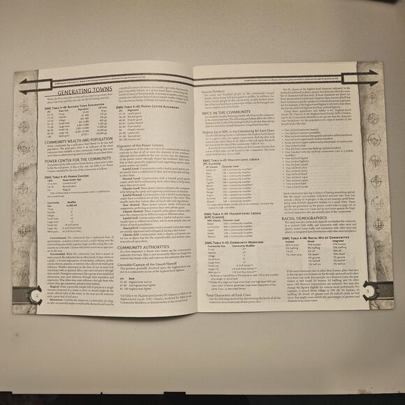 Dungeon Master's DM Screen Tri-Fold Guide & D&D Combat Guide Manual 3rd Ed. 2000 - Picture 10 of 11